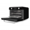 Μίνι φούρνος με συνδυασμό ατμού Smeg COF01BLEU, 1800 W, 10 λειτουργίες, οθόνη LCD, 40-230 °C, Μαύρος