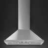 Απορροφητήρας SMEG Portofino KPF9X, 275 W, Α+, 781 μ³/ώρα, 3 ταχύτητες, 3 φίλτρα, βαλβίδα αντεπιστροφής, LED, ανοξείδωτο