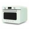 Мини фурна с комбинирана пара Smeg COF01PGEU, 1800 W, 10 функции, LCD дисплей, 40-230C, Пастелно зелена
