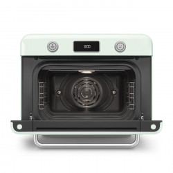 Мини фурна с комбинирана пара Smeg COF01PGEU, 1800 W, 10 функции, LCD дисплей, 40-230C, Пастелно зелена