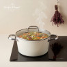 Swiss Haus SH-CC4014CR Cookware Set, 14 pcs, Sapphire Ceramic, Induction, Oven-safe up to 220°C, PFAS-free, Creamy Gloss