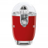 Електрическа цитрус преса Smeg CJF11RDEU, 70 W, Антикапкова система, Противоплъзгаща се основа, Червен