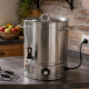 Rosberg R51211F50 elektromos befőzőüst, 1800 W, 50 l, beépített hőszabályozó, 30–120 °C, rozsdamentes acél