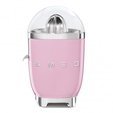 Електрическа цитрус преса Smeg CJF11PKEU, 70 W, Антикапкова система, Противоплъзгаща се основа, Розов