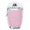 Smeg CJF11PKEU Electric Citrus Juicer, 70 W, Anti-Drip System, Non-Slip Base, Pink