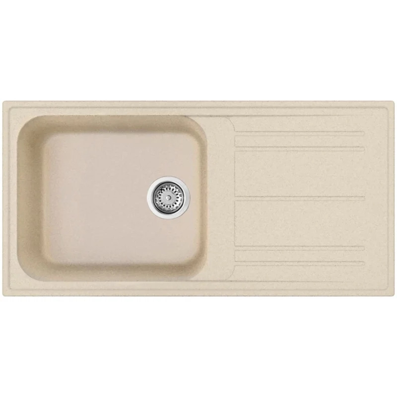 Chiuveta de bucatarie Smeg LZ150AV2, 100 cm, Rezistenta la zgarieturi,  Usor de curatat, Bej