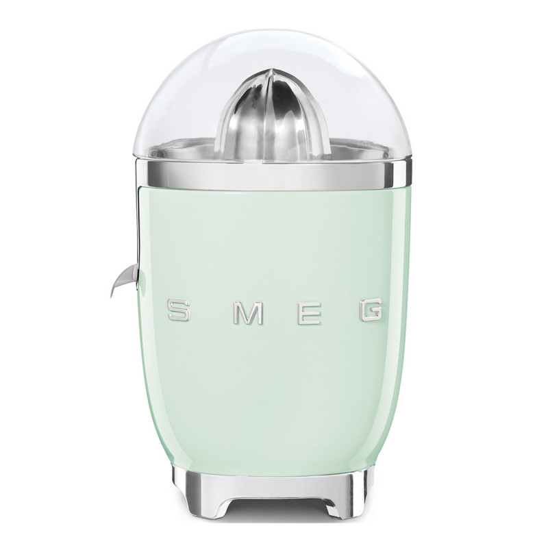 Електрическа цитрус преса Smeg CJF11PGEU, 70 W, Антикапкова система, Противоплъзгаща се основа, Пастелно зелен
