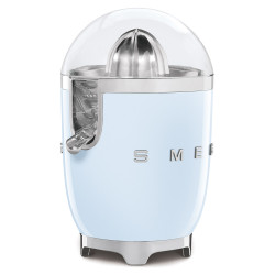 Smeg CJF11PBEU Electric Citrus Juicer, 70 W, Drip-Proof System, Non-Slip Base, Pastel Blue