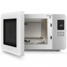 SMEG Collezione MOC01WHMEU 4-in-1 mikrohullámú sütő grill funkcióval, 1900 W, 29 l, 18 program, lágy zárás, hangjelzés, LCD-kijelző, matt fehér