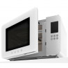 SMEG Collezione MOC01WHMEU 4-in-1 mikrohullámú sütő grill funkcióval, 1900 W, 29 l, 18 program, lágy zárás, hangjelzés, LCD-kijelző, matt fehér