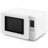 SMEG Collezione MOC01WHMEU 4-in-1 mikrohullámú sütő grill funkcióval, 1900 W, 29 l, 18 program, lágy zárás, hangjelzés, LCD-kijelző, matt fehér