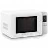 SMEG Collezione MOC01WHMEU 4-in-1 mikrohullámú sütő grill funkcióval, 1900 W, 29 l, 18 program, lágy zárás, hangjelzés, LCD-kijelző, matt fehér