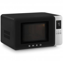 SMEG Collezione MOC01BLMEU 4-in-1 Microwave Oven with Grill, 1900W, 29 L, 18 Programs, Soft-Close Door, Audible Alarm, LCD, Matte Black