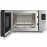 Cuptor cu microunde si gratar 4in1 SMEG Collezione MOC01BLMEU, 1900 W, 29 l, 18 programe, Inchidere lina, Semnal sonor, Ecran LCD, Negru mat