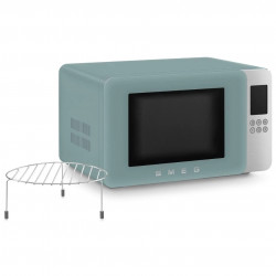 Φούρνος μικροκυμάτων με γκριλ 4 σε 1 SMEG Collezione MOC01EGMEU, 1900 W, 29 λίτρα, 18 προγράμματα, Ομαλό κλείσιμο, Ηχητική ειδοποίηση, Οθόνη LCD, Πράσινος