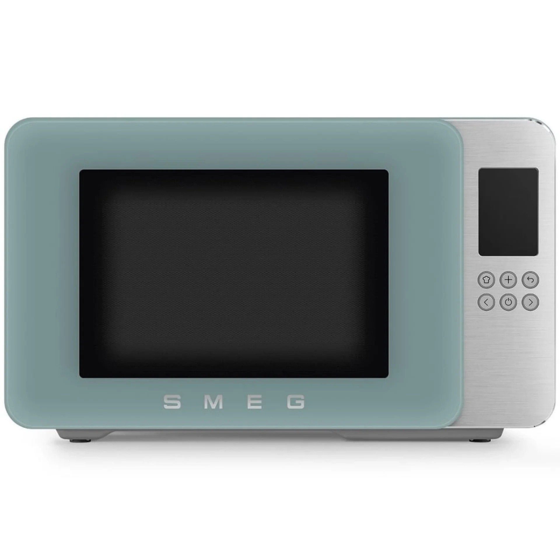 Микровълнова фурна с грил 4в1 SMEG Collezione MOC01EGMEU, 1900W, 29 л, 18 програми, Плавно затваряне, Звуков сигнал, LCD, Зелен