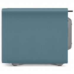 Φούρνος μικροκυμάτων με γκριλ 4 σε 1 SMEG Collezione MOC01SBMEU, 1900 W, 29 λίτρα, 18 προγράμματα, Ομαλό κλείσιμο, Ηχητική ειδοποίηση, Οθόνη LCD, Μπλε