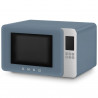 SMEG Collezione MOC01SBMEU 4-in-1 Microwave Oven with Grill, 1900 W, 29 L, 18 Programs, Soft-Close, Audible Alarm, LCD, Blue