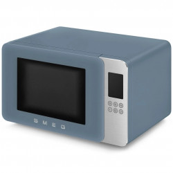 SMEG Collezione MOC01SBMEU 4-in-1 Microwave Oven with Grill, 1900 W, 29 L, 18 Programs, Soft-Close, Audible Alarm, LCD, Blue