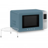 SMEG Collezione MOC01SBMEU 4-in-1 Microwave Oven with Grill, 1900 W, 29 L, 18 Programs, Soft-Close, Audible Alarm, LCD, Blue