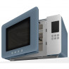 Φούρνος μικροκυμάτων με γκριλ 4 σε 1 SMEG Collezione MOC01SBMEU, 1900 W, 29 λίτρα, 18 προγράμματα, Ομαλό κλείσιμο, Ηχητική ειδοποίηση, Οθόνη LCD, Μπλε
