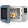 Φούρνος μικροκυμάτων με γκριλ 4 σε 1 SMEG Collezione MOC01SBMEU, 1900 W, 29 λίτρα, 18 προγράμματα, Ομαλό κλείσιμο, Ηχητική ειδοποίηση, Οθόνη LCD, Μπλε