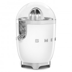 Smeg CJF11WHEU Electric Citrus Juicer, 70 W, Drip-Proof System, Non-Slip Base, White