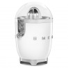 Електрическа цитрус преса Smeg CJF11WHEU, 70 W, Антикапкова система, Противоплъзгаща се основа, Бял