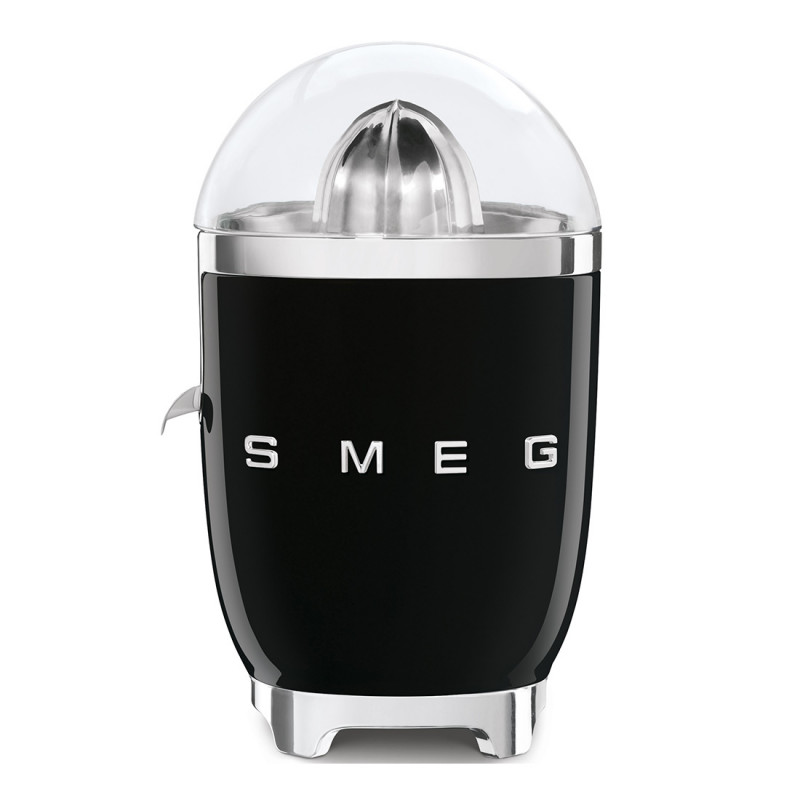 Ηλεκτρική αποχυμωτική μηχανή Smeg CJF11BLEU, 70 W, Σύστημα αποφυγής στάγδην, Αντιολισθητική βάση, Μαύρο