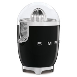 Smeg CJF11BLEU Electric Citrus Juicer, 70 W, Drip-Proof System, Non-Slip Base, Black