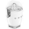 Електрическа цитрус преса Smeg CJF11WHMEU, 70 W, Антикапкова система, Противоплъзгаща се основа, Бял мат
