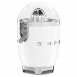 Електрическа цитрус преса Smeg CJF11WHMEU, 70 W, Антикапкова система, Противоплъзгаща се основа, Бял мат