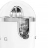 Smeg CJF11WHMEU Electric Citrus Juicer, 70 W, Drip-Proof System, Non-Slip Base, Matte White
