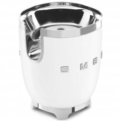 Smeg CJF11WHMEU Electric Citrus Juicer, 70 W, Drip-Proof System, Non-Slip Base, Matte White