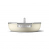 Smeg DPF2812CRM Shallow Saucepan with Lid, 28 cm, 4.3 L, Ceramic Nonstick Coating, Oven-Safe up to 250°C, PFAS-Free, Induction-Compatible, Cream