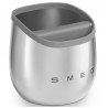 Smeg ECKB01 Coffee Grounds Dispenser, Glossy Finish, Stainless Steel
