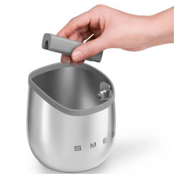 Δοχείο απομάκρυνσης ιζήματος καφέ Smeg ECKB01, Γυαλιστερό φινίρισμα, Ανοξείδωτο