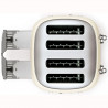 Prăjitor de pâine SMEG 50's Style TSF03CREU, 2000 W, 4 felii, 6 niveluri, Tava pentru firimituri, Cablu integrat, Oțel inoxidabil, Culoare crem