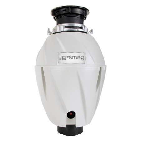 Μύλος τροφικών απορριμμάτων/Pig Smeg KITFD050, 375 W, 0,75 HP, Για νεροχύτες με σιφόνι 9 εκ., Αντιδιαβρωτική προστασία, Μαύρο/Ανοξείδωτο