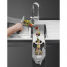 Мелница за хранителни отпадъци/Прасе Smeg KITFD050, 375 W, 0.75 HP, За мивки със сифон 9 см, Антикорозионна защита, Черен/Инокс
