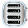 Τοστιέρα SMEG 50's Style TSF03PBEU, 2000 W, 4 φέτες, 6 επίπεδα, Δίσκος για ψίχουλα, Ενσωματωμένο καλώδιο, Ανοξείδωτο ατσάλι, Μπλε