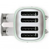 Prăjitor de pâine SMEG 50's Style TSF03PGEU, 2000 W, 4 felii, 6 niveluri, Tava pentru firimituri, Cablu integrat, Oțel inoxidabil, Verde