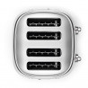 Prăjitor de pâine SMEG 50's Style TSF03SSEU, 2000 W, 4 felii, 6 niveluri, Tava pentru firimituri, Cablu integrat, Oțel inoxidabil, Argintiu