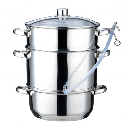 Klausberg KB 9032 Juicer, 28 cm, 8 liters, 4 pieces, Induction, Stainless Steel