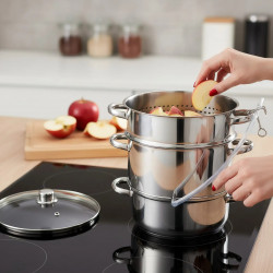 Klausberg KB 9032 Juicer, 28 cm, 8 liters, 4 pieces, Induction, Stainless Steel