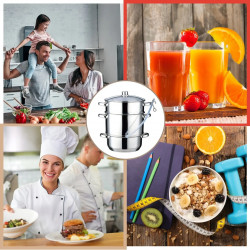 Klausberg KB 9032 Juicer, 28 cm, 8 liters, 4 pieces, Induction, Stainless Steel