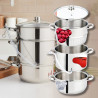 Klausberg KB 9032 Juicer, 28 cm, 8 liters, 4 pieces, Induction, Stainless Steel