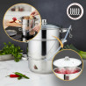Klausberg KB 9032 Juicer, 28 cm, 8 liters, 4 pieces, Induction, Stainless Steel