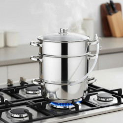 Klausberg KB 9032 Juicer, 28 cm, 8 liters, 4 pieces, Induction, Stainless Steel