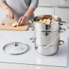 Klausberg KB 9032 Juicer, 28 cm, 8 liters, 4 pieces, Induction, Stainless Steel